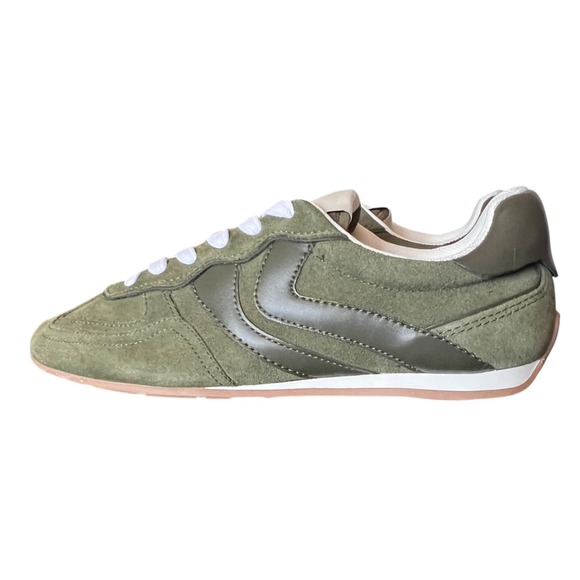 Steve Madden Abbi Womens Sneakers Olive Multi Green Suede Retro Jogger 8.5 NEW - Picture 9 of 16